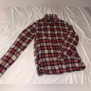 J-Crew Flannel Red and Blue - Medium